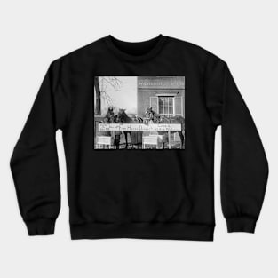 Free Dinner for Horses, 1923. Vintage Photo Crewneck Sweatshirt